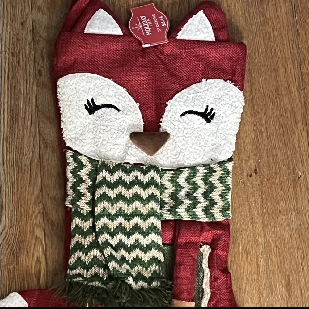 Red Fox Christmas Stocking